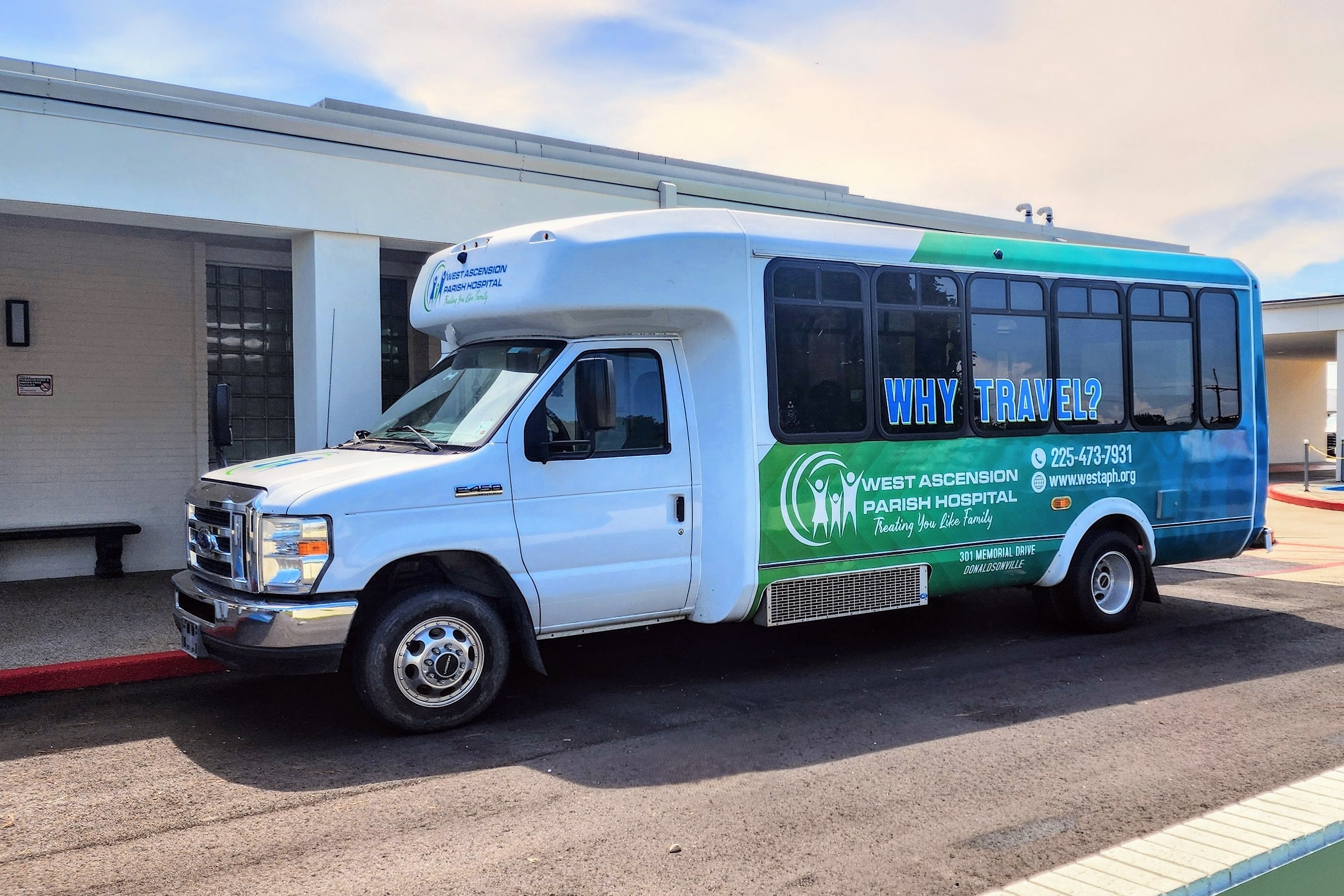West Ascension Parish Hospital transportation shuttle